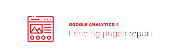 Landing pages report